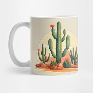 Cactus Retro Style Mug